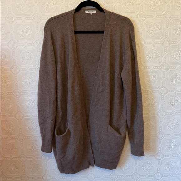 Madewell Ryder Cardigan Sweater in Heather Root Size L - Picture 8 of 12
